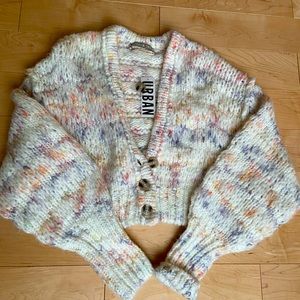 Urban Outfitters Kimchi Blue Cropped Fluffy Cardigan